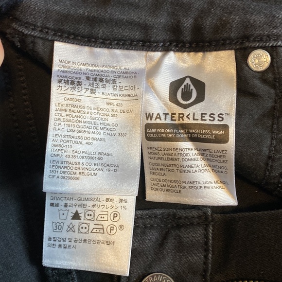 Levis 711 Skinny size 26 Black Jeans - Picture 3 of 5